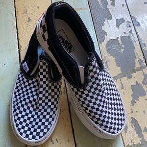 Children’s Vans , Black and white checkerboard, Size 1